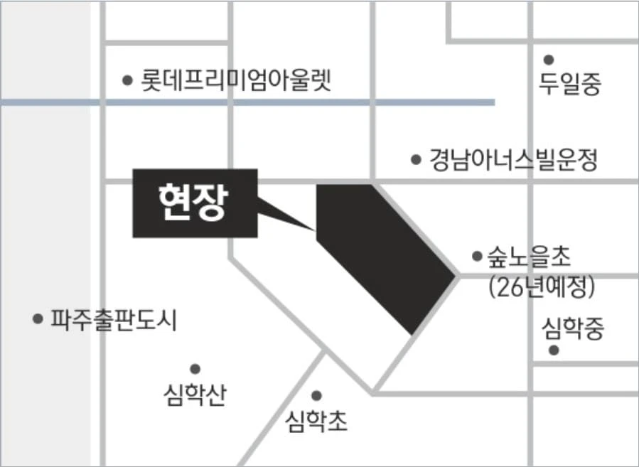 완판 임박 알림과 함께 동호수 지정 계약을 독려하는 운정 아이파크 포레스트 모델하우스